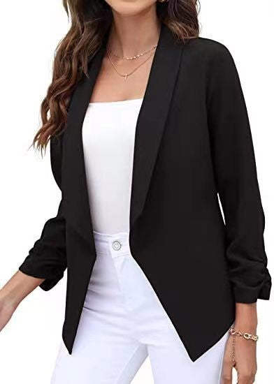 Damer elegant och luftig blazer med asymmetrisk skärning Mirla-Eva Jonsson
