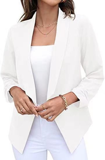Damer elegant och luftig blazer med asymmetrisk skärning Mirla-Eva Jonsson