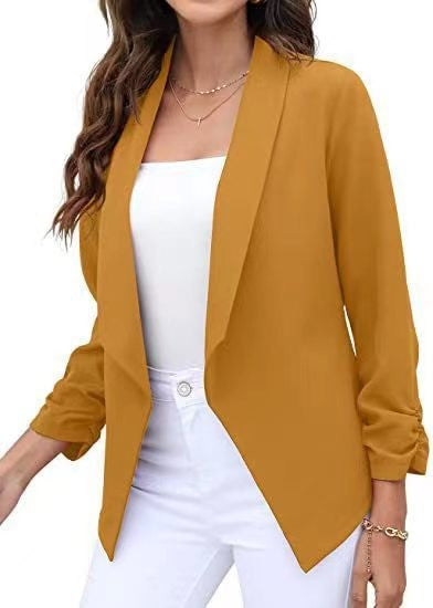 Damer elegant och luftig blazer med asymmetrisk skärning Mirla-Eva Jonsson