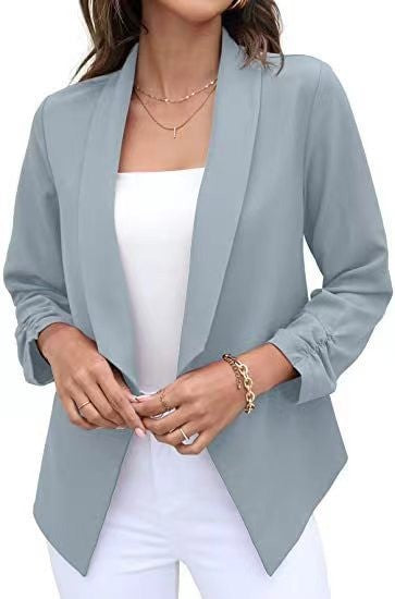 Damer elegant och luftig blazer med asymmetrisk skärning Mirla-Eva Jonsson