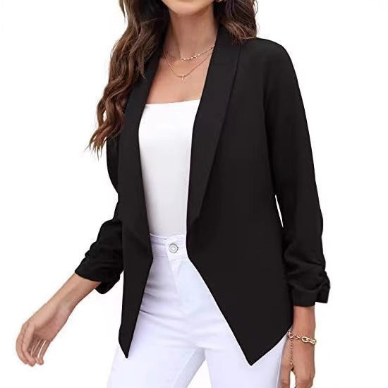Damer elegant och luftig blazer med asymmetrisk skärning Mirla-Eva Jonsson
