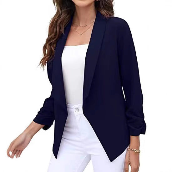 Damer elegant och luftig blazer med asymmetrisk skärning Mirla-Eva Jonsson