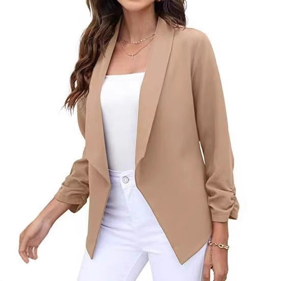 Damer elegant och luftig blazer med asymmetrisk skärning Mirla-Eva Jonsson