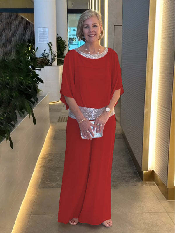 Damer elegant och luftig jumpsuit med glittrande midja Eva Jonsson-Eva Jonsson