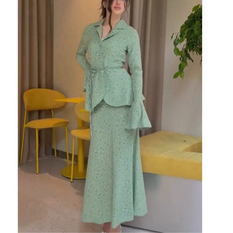 Damer elegant och moderiktigt blazer-set Eva Jonsson-Eva Jonsson