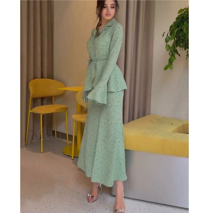 Damer elegant och moderiktigt blazer-set Mirla-Eva Jonsson