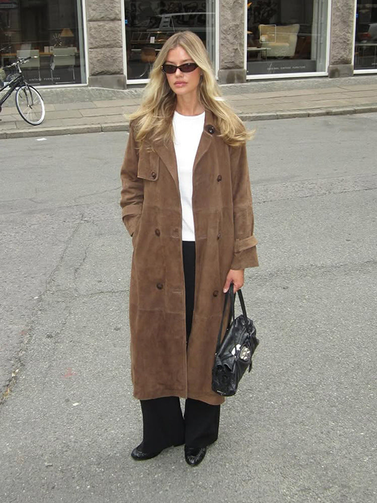 Damer elegant och stilfull långrock Mirla-Eva Jonsson