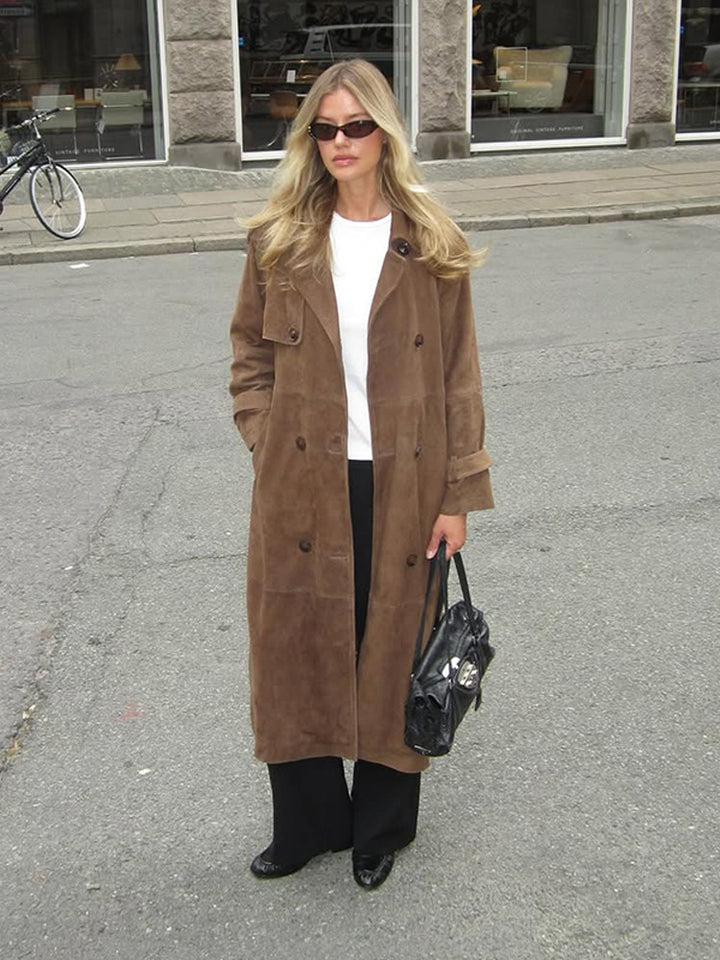 Damer elegant och stilfull långrock Mirla-Eva Jonsson