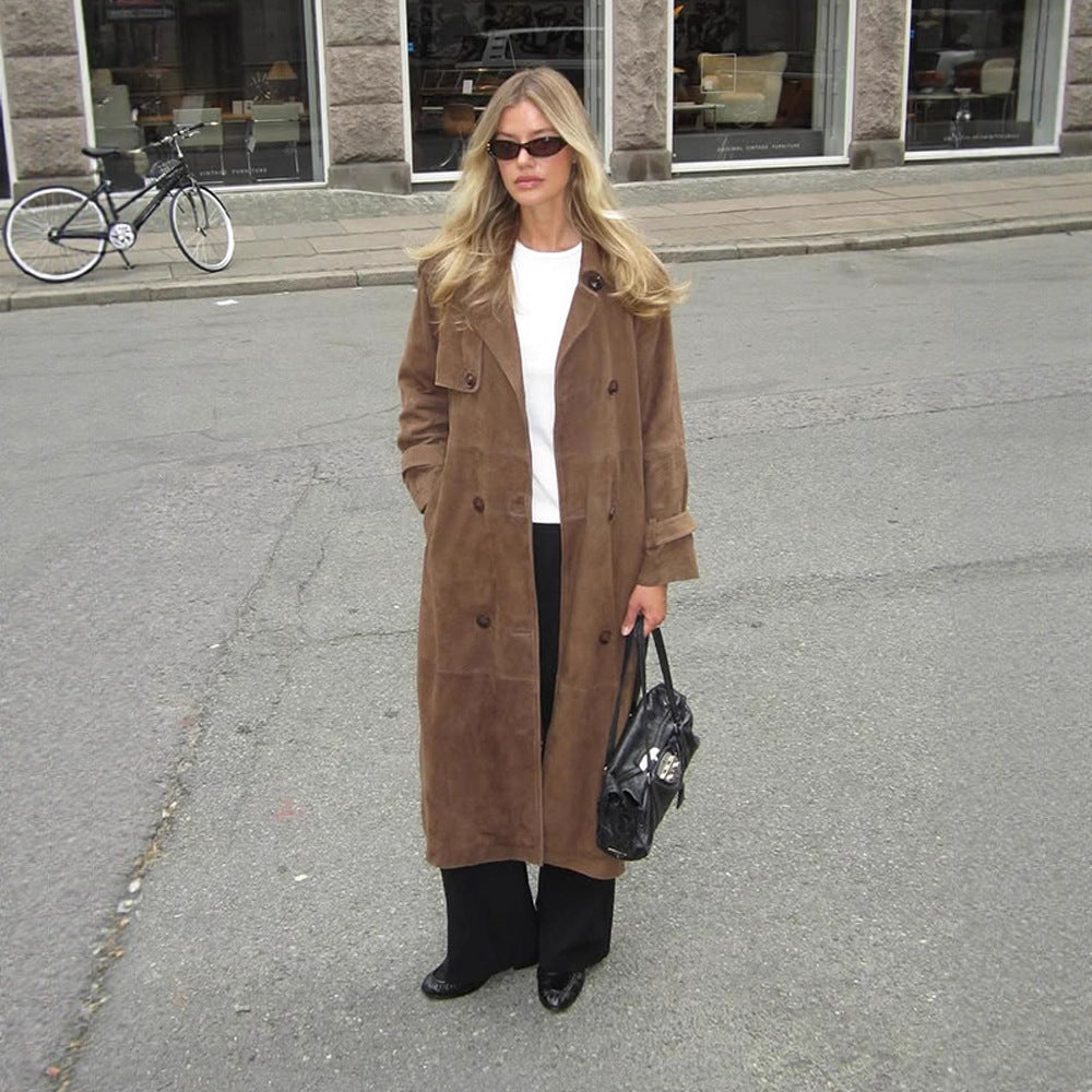 Damer elegant och stilfull långrock Mirla-Eva Jonsson