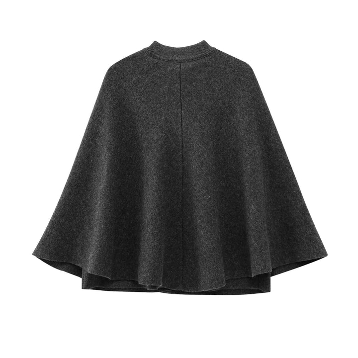 Damer elegant och varm cape med knappar Mirla-Eva Jonsson