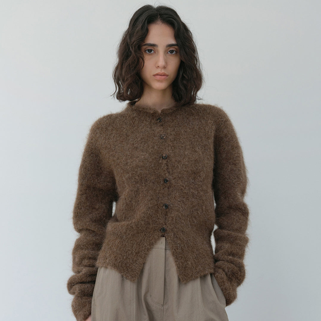 Damer elegant och varm stickad cardigan med knapplista Mirla-Eva Jonsson