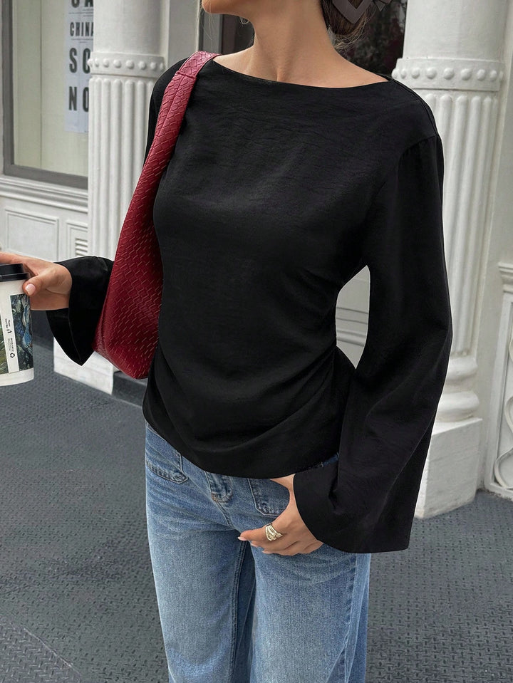 Damer elegant överdel med vida ärmar och snygg midja Mirla-Eva Jonsson