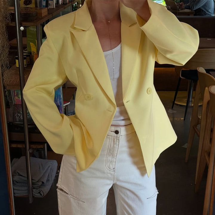 Damer elegant oversize blazer med dubbelknapprad Mirla-Eva Jonsson