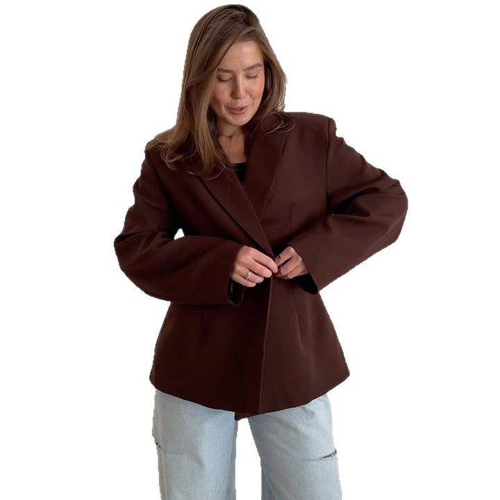 Damer elegant oversize blazer med dubbelknapprad Mirla-Eva Jonsson