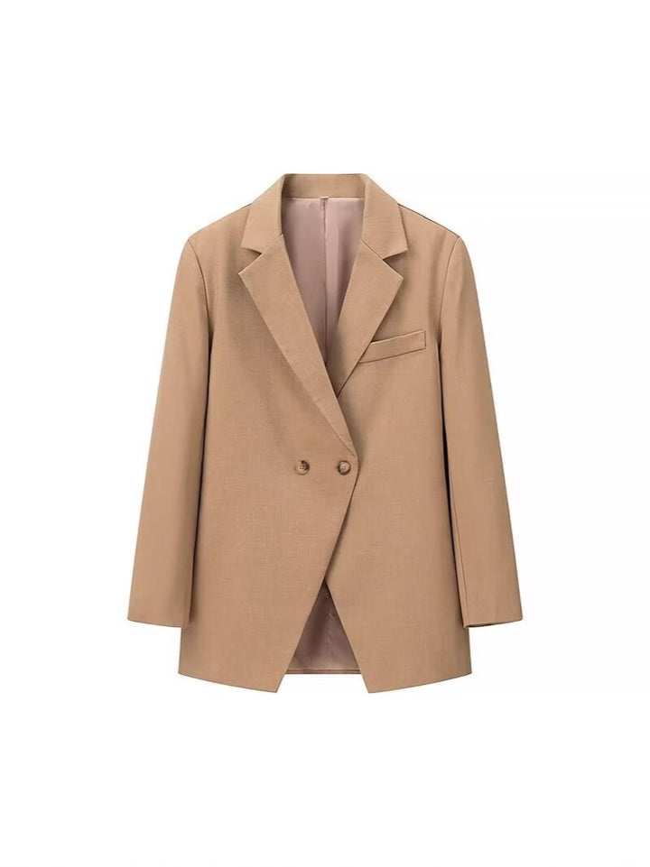 Damer elegant oversized blazer med dubbla knapprader och praktiska fickor Mirla-Eva Jonsson