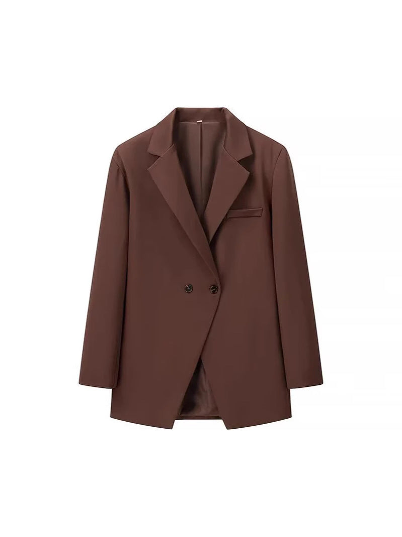 Damer elegant oversized blazer med dubbla knapprader och praktiska fickor Mirla-Eva Jonsson