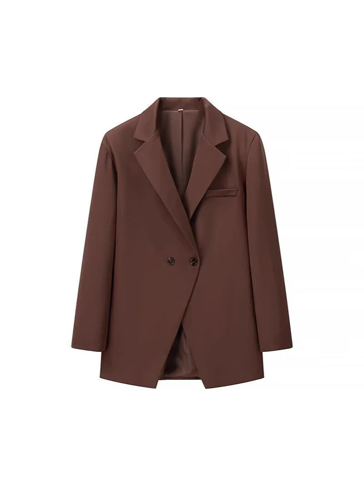 Damer elegant oversized blazer med dubbla knapprader och praktiska fickor Mirla-Eva Jonsson
