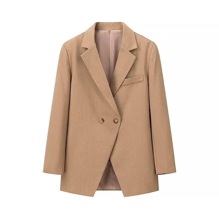 Damer elegant oversized blazer med dubbla knapprader och praktiska fickor Mirla-Eva Jonsson