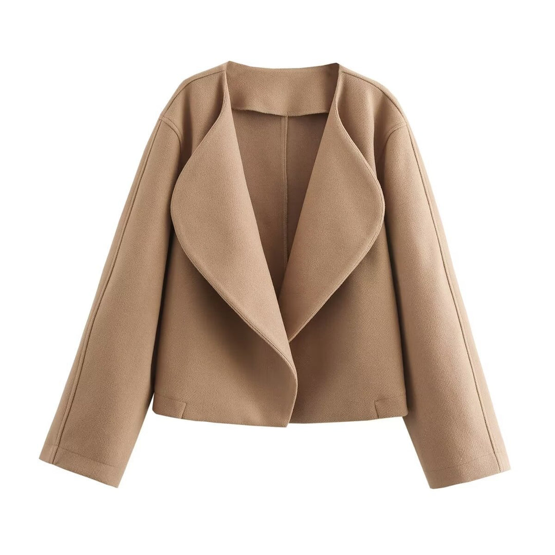 Damer elegant oversized blazer med snygg krage Mirla-Eva Jonsson