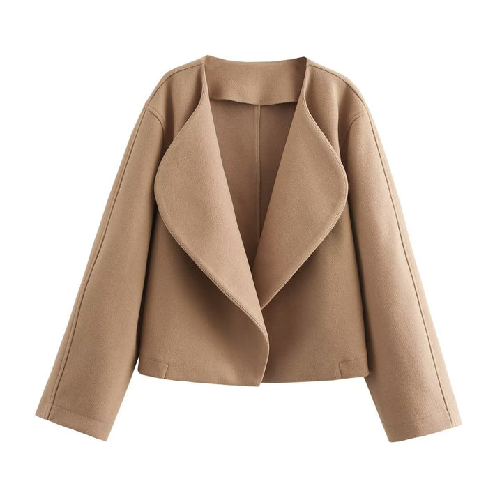 Damer elegant oversized blazer med snygg krage Mirla-Eva Jonsson