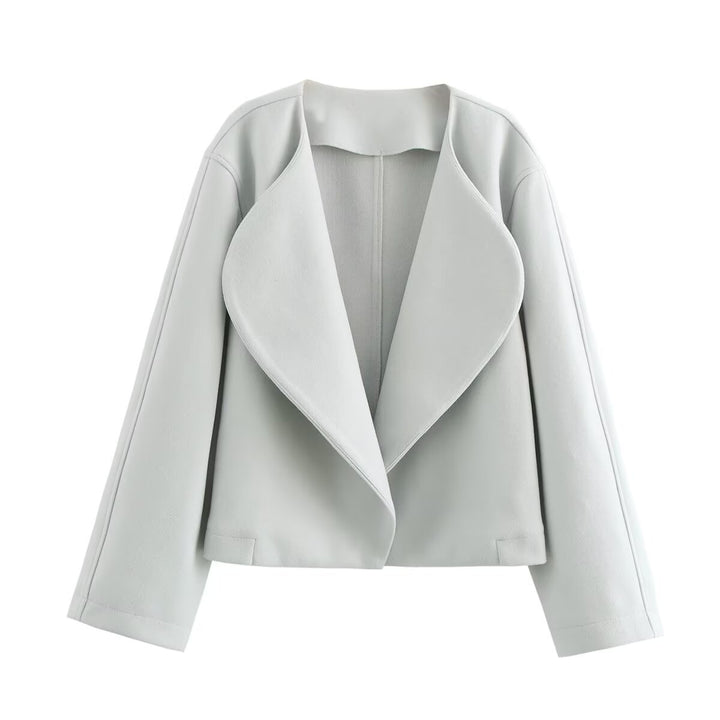 Damer elegant oversized blazer med snygg krage Mirla-Eva Jonsson