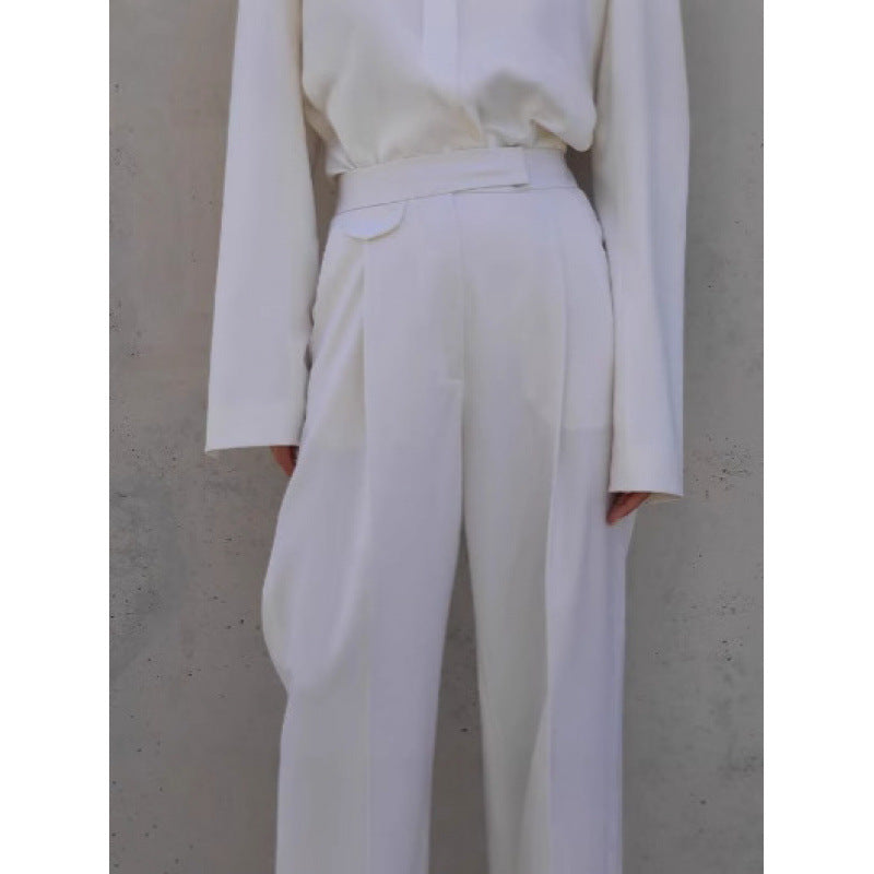 Damer elegant oversized blazerkavaj med midjebälte Mirla-Eva Jonsson