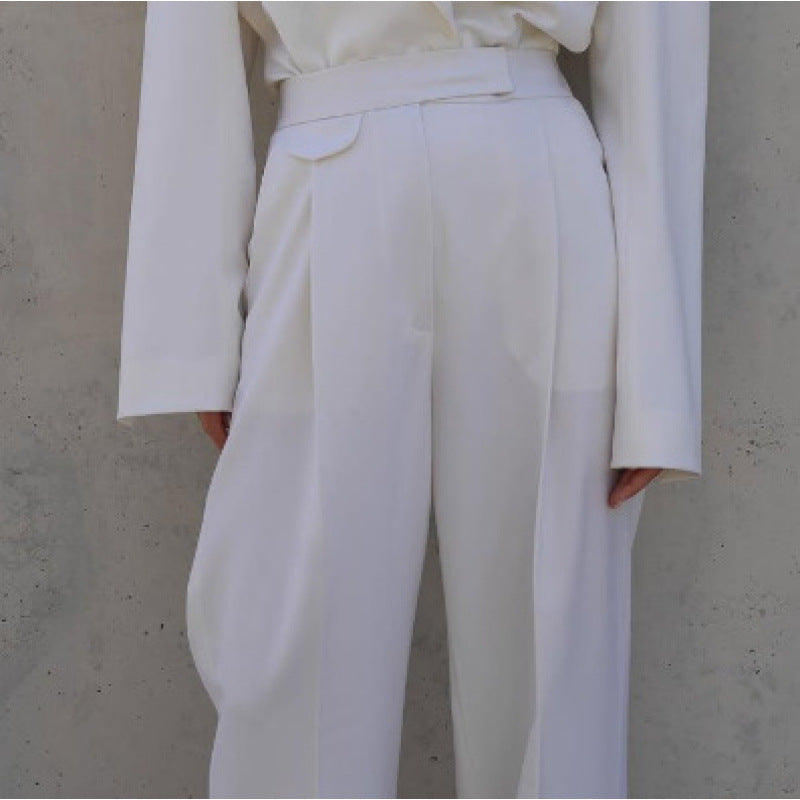 Damer elegant oversized blazerkavaj med midjebälte Mirla-Eva Jonsson