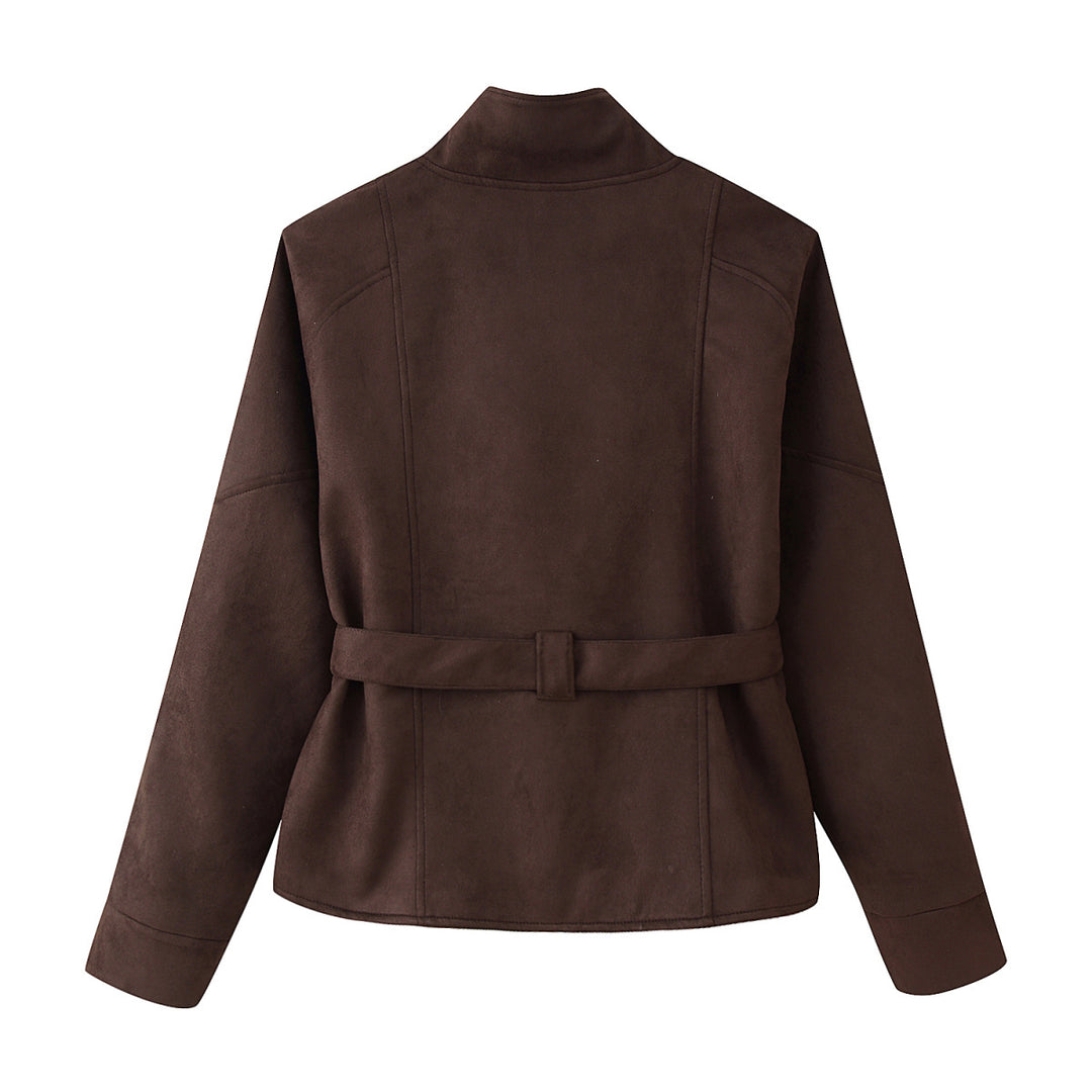 Damer elegant oversized bomberjacka med midjebälte Mirla-Eva Jonsson