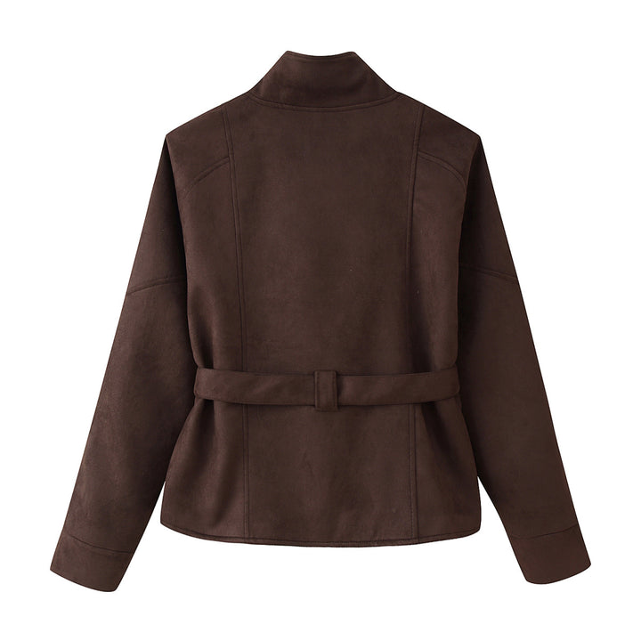 Damer elegant oversized bomberjacka med midjebälte Mirla-Eva Jonsson