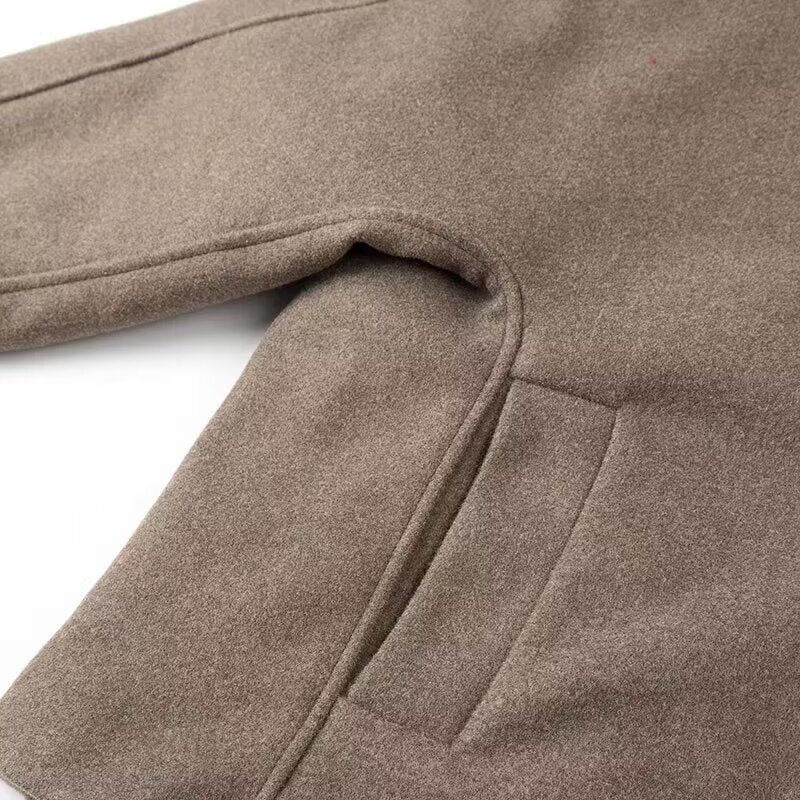 Damer elegant oversized jacka med V-ringning och högkvalitativa knappar Mirla-Eva Jonsson