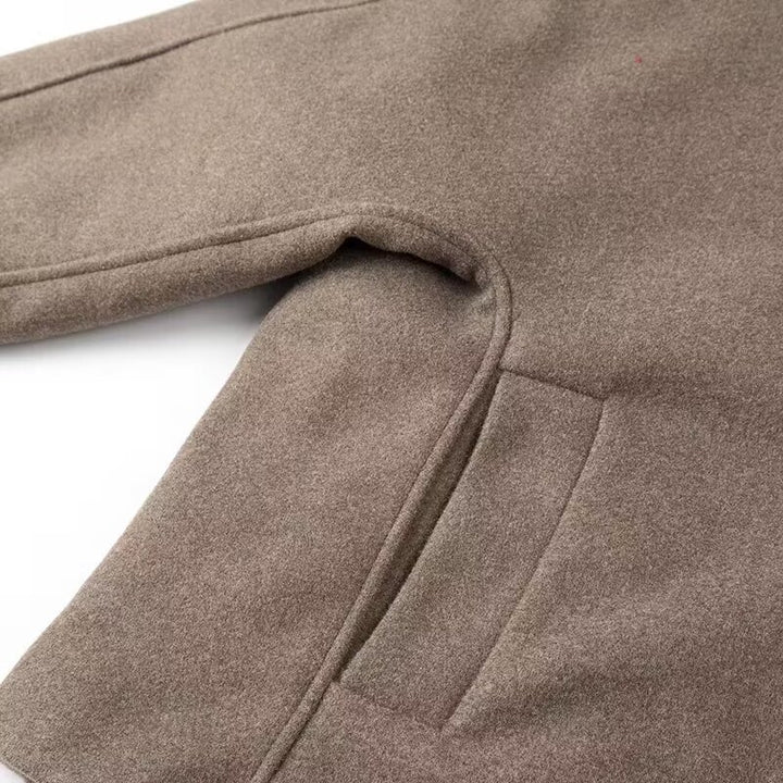 Damer elegant oversized jacka med V-ringning och högkvalitativa knappar Mirla-Eva Jonsson
