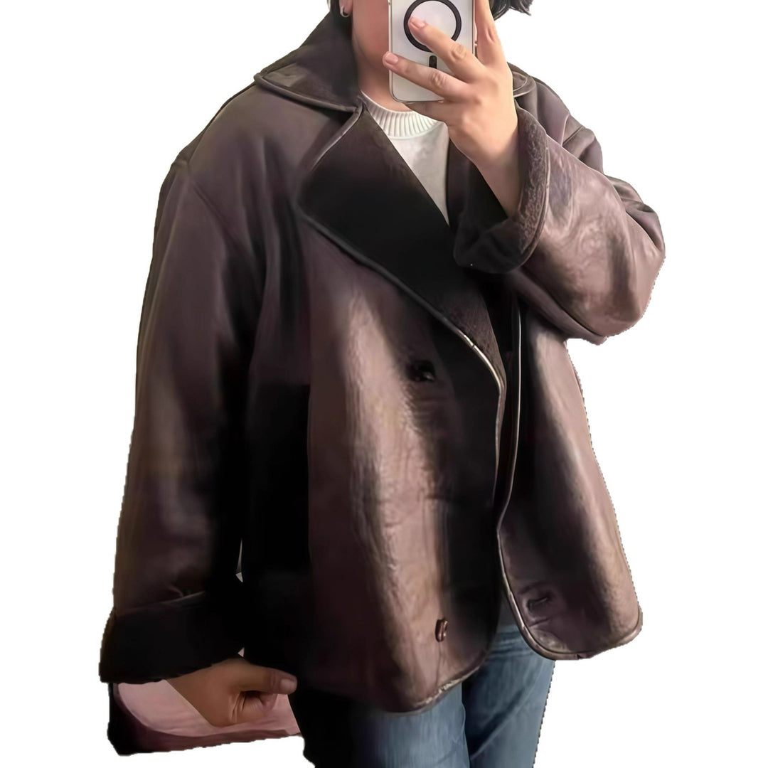 Damer elegant oversized-jacka med mjukt foder och raffinerad struktur Mirla-Eva Jonsson