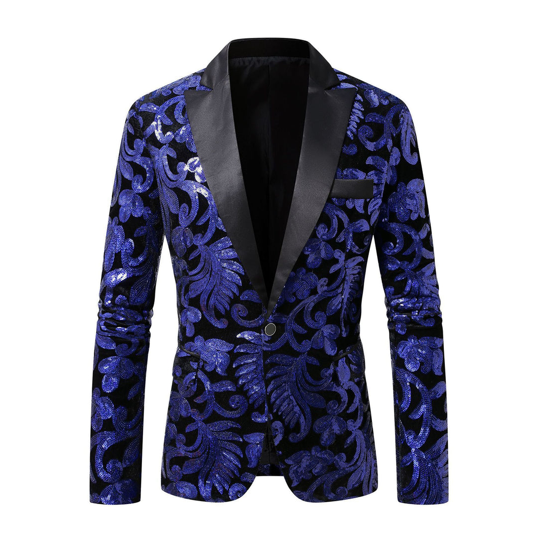Damer elegant paljettsblazer med blommönster och lyxig skärning Mirla-Eva Jonsson
