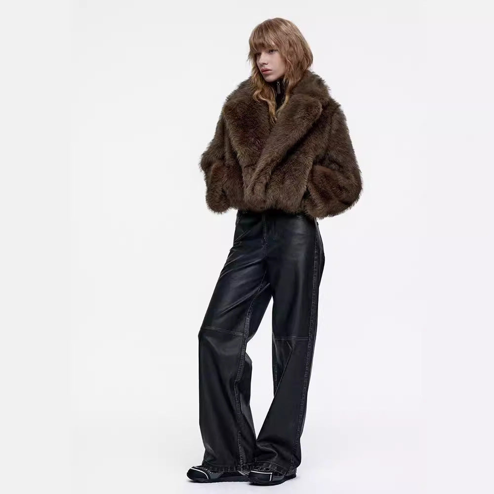 Damer elegant pälsjacka Eva Jonsson-Eva Jonsson