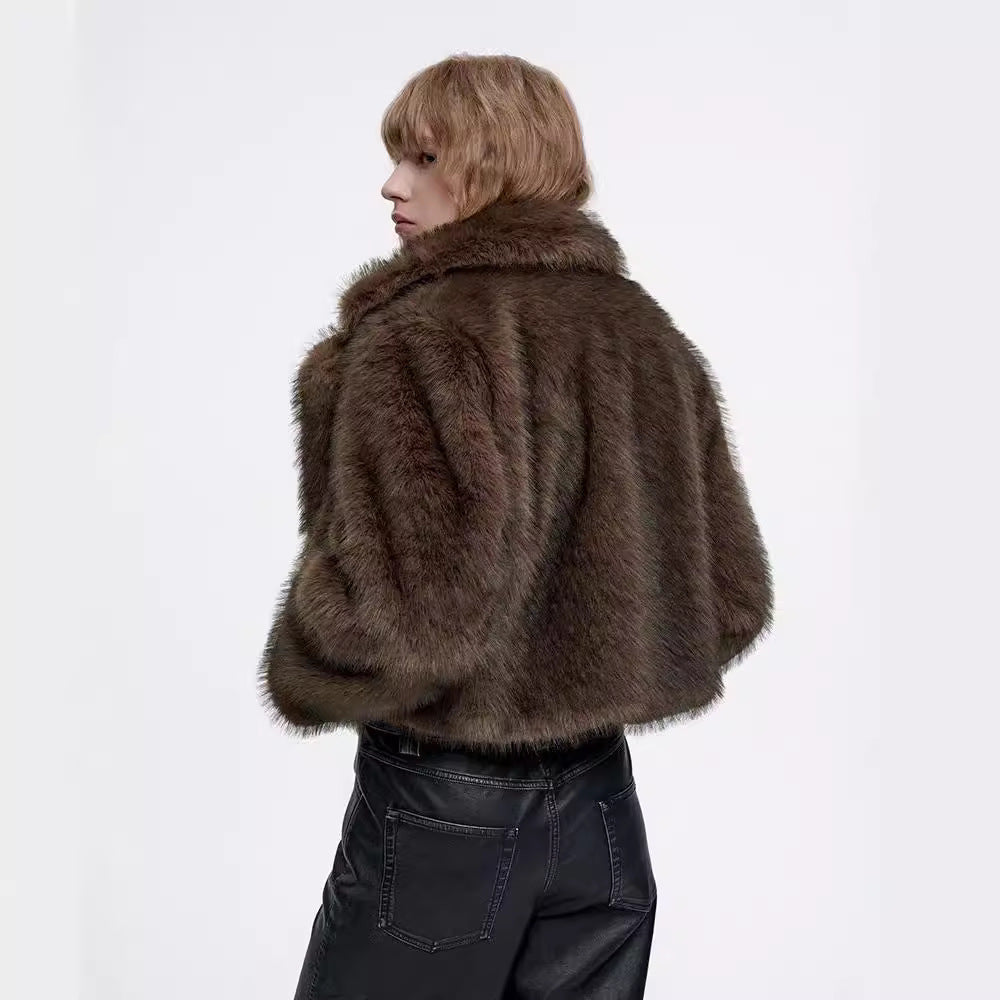 Damer elegant pälsjacka Eva Jonsson-Eva Jonsson
