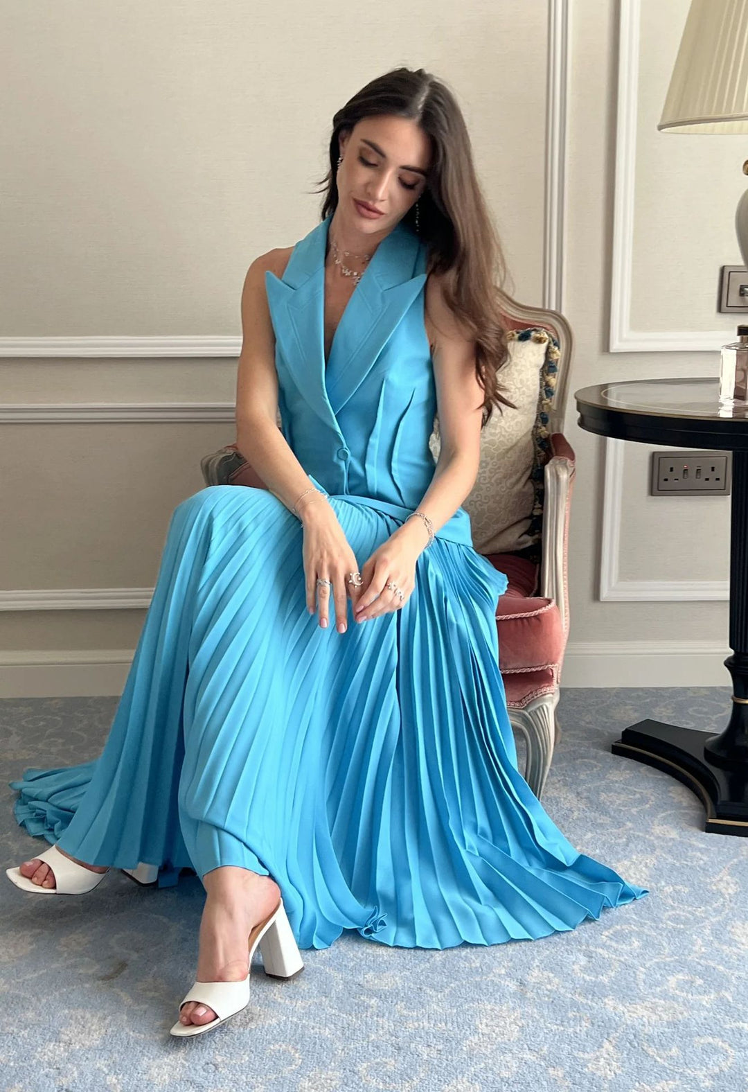 Damer elegant plisserad kjol med figurnära passform Mirla-Eva Jonsson