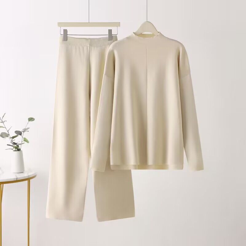 Damer elegant set bestående av långärmad topp och palazzobyxor Mirla-Eva Jonsson
