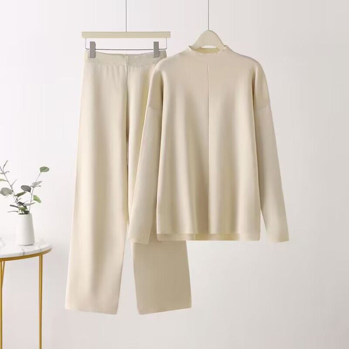 Damer elegant set bestående av långärmad topp och palazzobyxor Mirla-Eva Jonsson