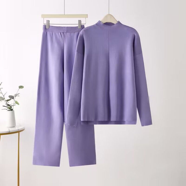 Damer elegant set bestående av långärmad topp och palazzobyxor Mirla-Eva Jonsson