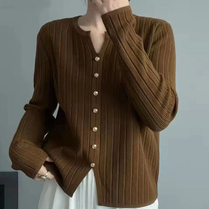 Damer elegant skjorta blus med fina veck och knapppdetaljer Mirla-Eva Jonsson