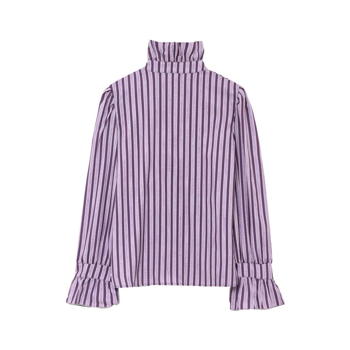 Damer elegant skjortblus med raffinerad veckning Mirla-Eva Jonsson