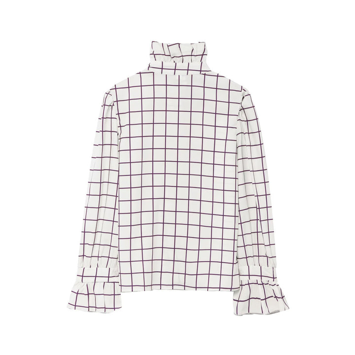 Damer elegant skjortblus med raffinerad veckning Mirla-Eva Jonsson