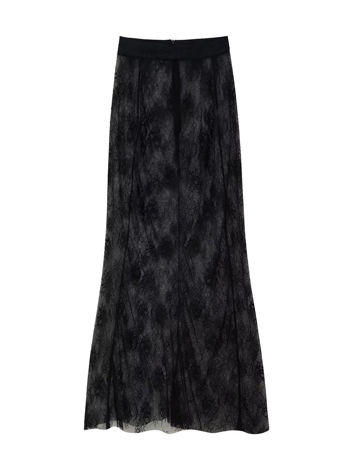 Damer elegant spets maxi kjol Mirla-Eva Jonsson