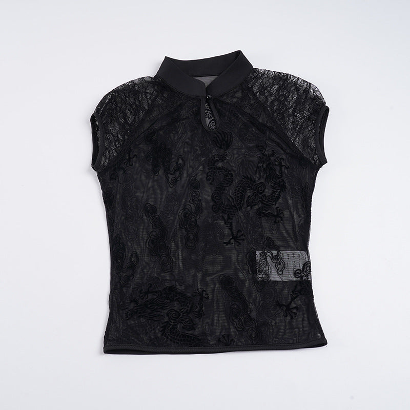 Damer elegant spetsblus med subtila accenter Mirla-Eva Jonsson