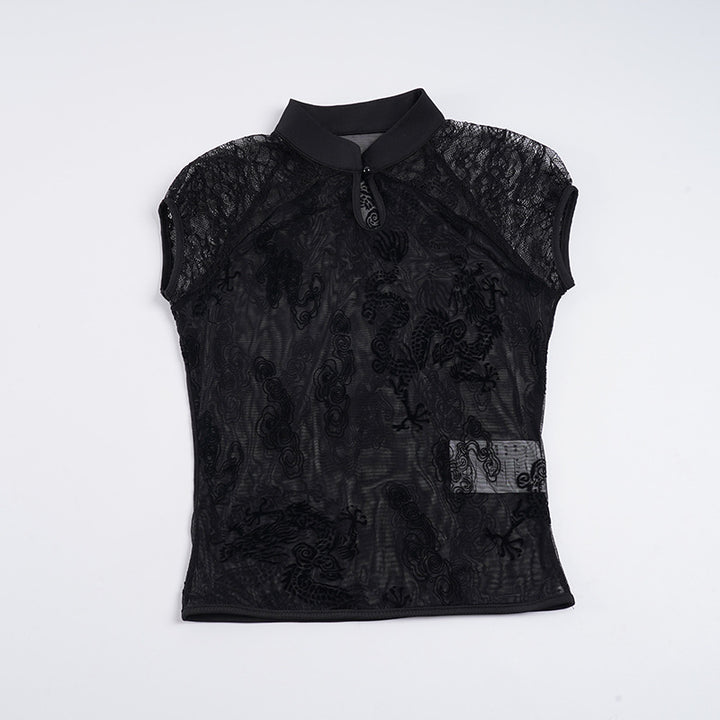 Damer elegant spetsblus med subtila accenter Mirla-Eva Jonsson