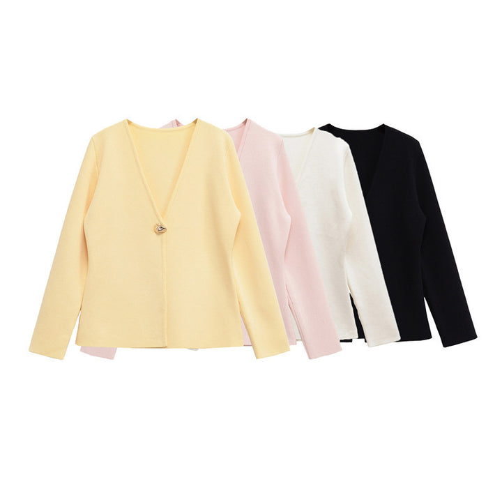 Damer elegant stickad blus Mirla-Eva Jonsson