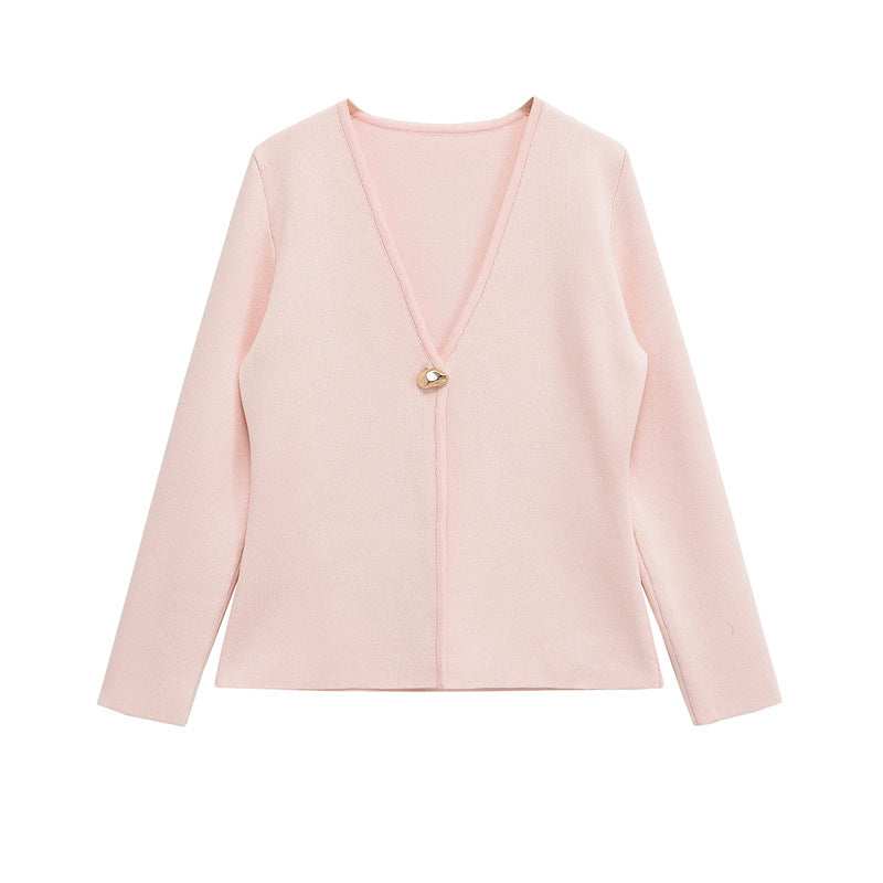 Damer elegant stickad blus Mirla-Eva Jonsson