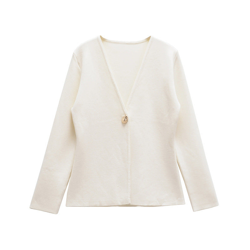 Damer elegant stickad blus Mirla-Eva Jonsson