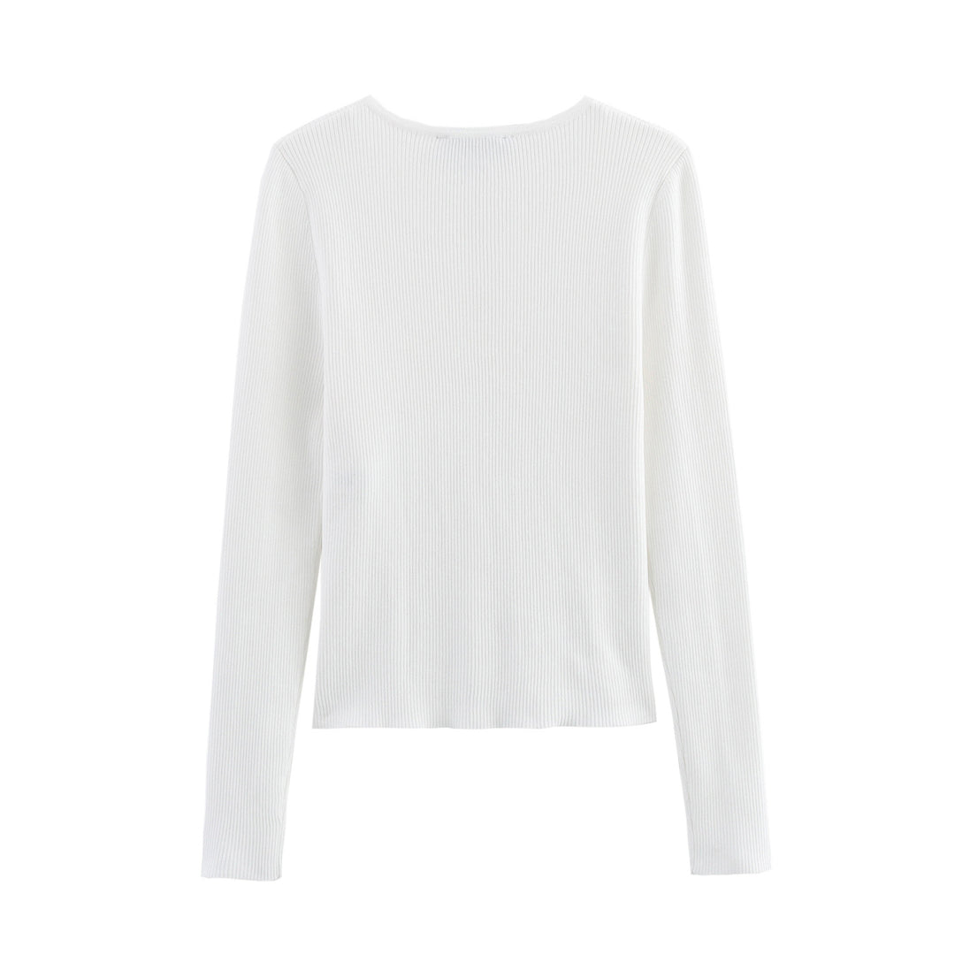 Damer elegant stickad jacka med trendiga knappar detaljer Mirla-Eva Jonsson