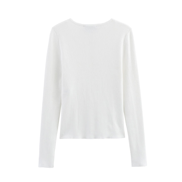 Damer elegant stickad jacka med trendiga knappar detaljer Mirla-Eva Jonsson